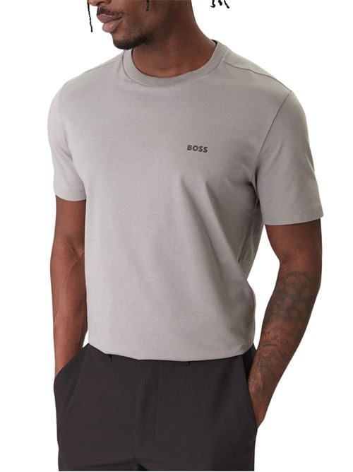 T-shirt stretch con logo Boss Green | 50506373036